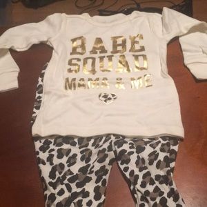 6-9 month mama and me pajamas